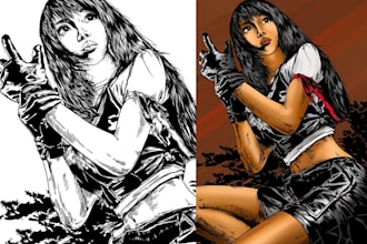 make a charming comic style