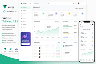 do vuejs tailwind css website work