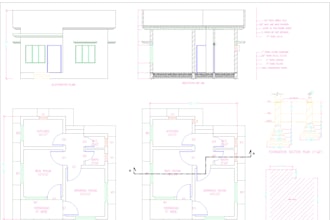 make 2d floor plan in auto cad