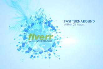 make this professional promotional flowing particles intro video with your logo text to advertise your business website service