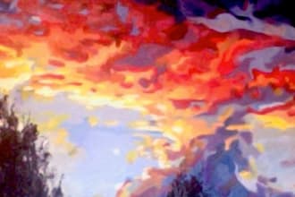 paint an abstract like 12 by 12 inch portrait or image of your choice