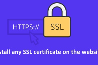 install, configure paid and free SSL certificates on website