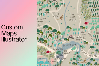 draw a custom illustrated map