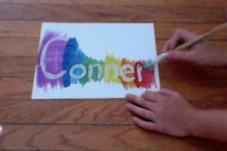 quickly paint your name, company name, or anything