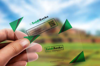 design transparent business card