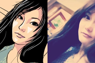 draw yourself into anime/manga style