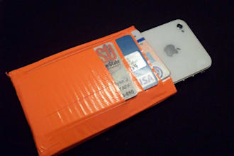 create you a duct tape iPhone case / wallet for your iPhone 3G, 3GS, 4 or 4s