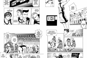 draw your comic book in manga style