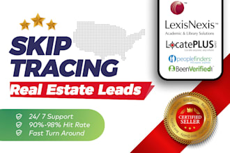 provide skip tracing service for real estate investors