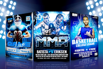 design flyer for sports event