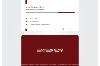 design stunning visiting card for you