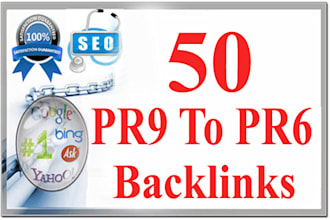 do 50 link building, SEO profile backlinks service