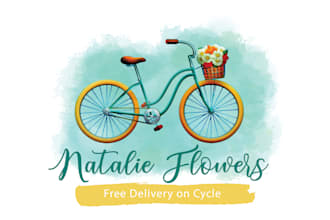 design beautiful feminine watercolor signature logo