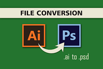 do format conversion illustrator file into photoshop