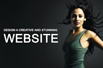 design a creative and stunning webpage