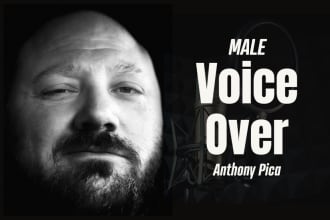 record an american male voice over