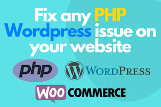fix errors, customize your wordpress or woocommerce website