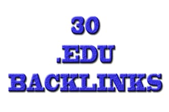 create 30 EDU links with complete report
