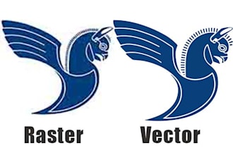 convert raster to vector format within 24 hours