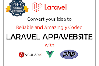 develop laravel, codeignitor and advance php websites