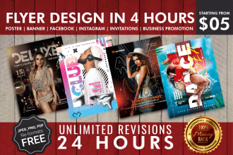 design a professional flyer within 4 hours