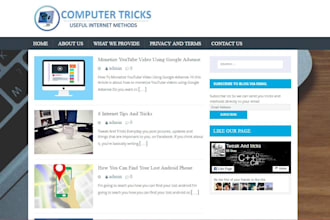 create professional and responsive blog for you