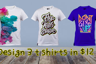make amazing typography tee shirts designs