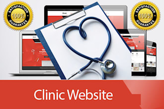 create clinic, hospital, medical website