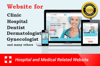create website for health care, urgent care, clinic, hospital, doctor, dentist