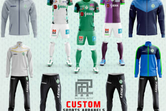 create a unique or existing soccer kits 3d for your team