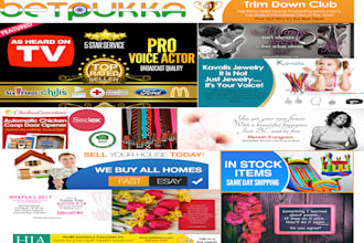 design professional ad banner or header