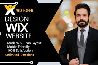 design wix website, redesign wix website or wix business website