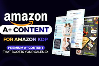 design premium amazon KDP a plus content for kindle book