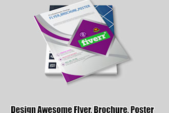 design awesome  flyer, brochure, poster