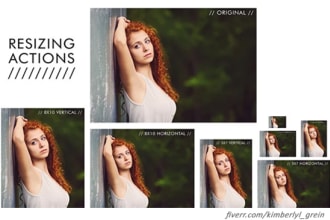 do image resize, crop or rotate of 10 images