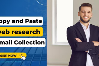 do copy and paste web research and email collection