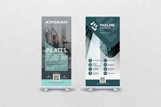 create modern roll up banner design for your business