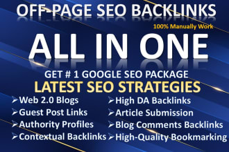 provide you all in one offpage SEO powerful unique service