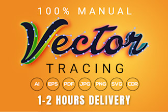 redraw, vectorize, convert logo or graphic to vector