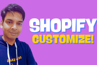 be shopify developer to custom code, shopify theme customization