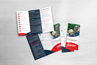 design professional trifold brochure