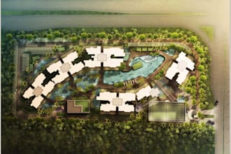 design unique architectural site plan and landscape design