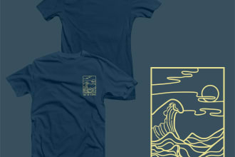 create a minimalist t shirt design for your brand