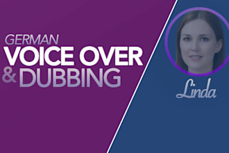 record a professional german female dubbing, ad, voice over