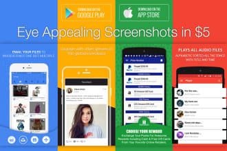 design amazing screenshots for your ios and android apps