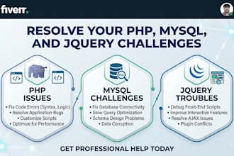 resolve PHP, mysql, and jquery challenges