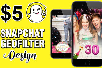 design a custom snapchat geofilter luxury