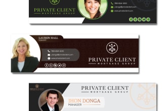 design professional nonclickable PSD email signature