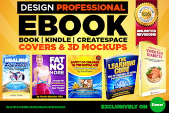 design an amazing book, ebook, kindle or createspace cover