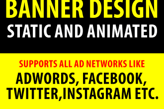 design animated or static banners